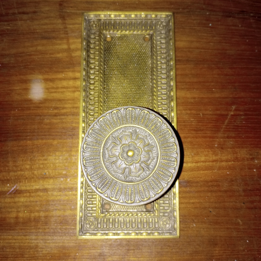 Vintage solid brass door pulls